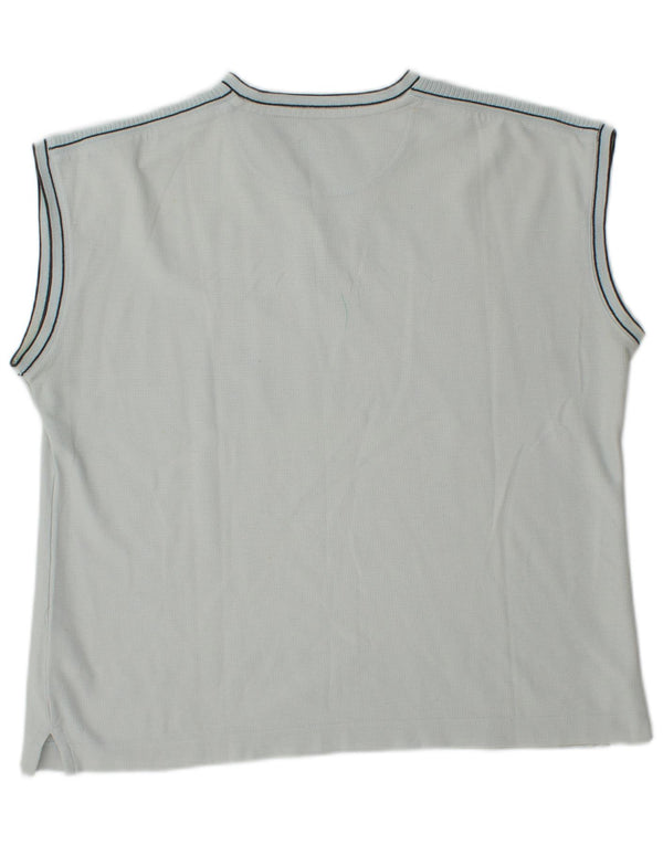 Lotto Damen T-Shirt Top UK 16 Large Blau Baumwolle