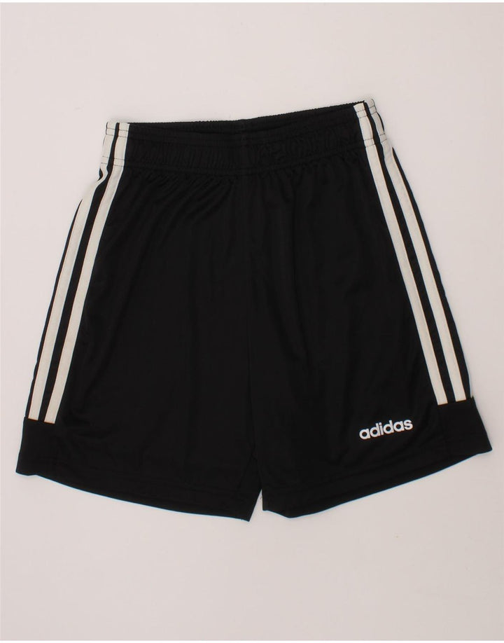 ADIDAS Boys Climalite Sport Shorts 11-12 Years Black Polyester Vintage Adidas and Second-Hand Adidas from Messina Hembry 