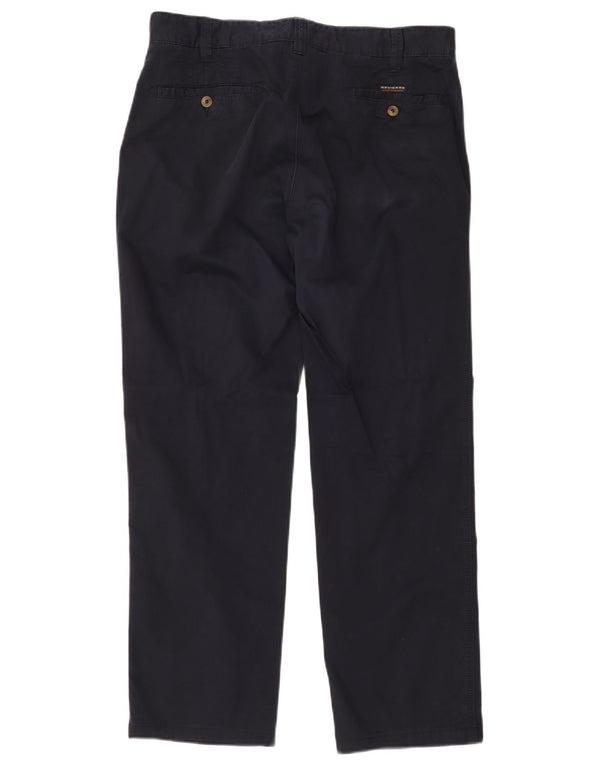 Navigare Herren gerade Chinohose IT 52 XL W36 L30 Marineblau Baumwolle