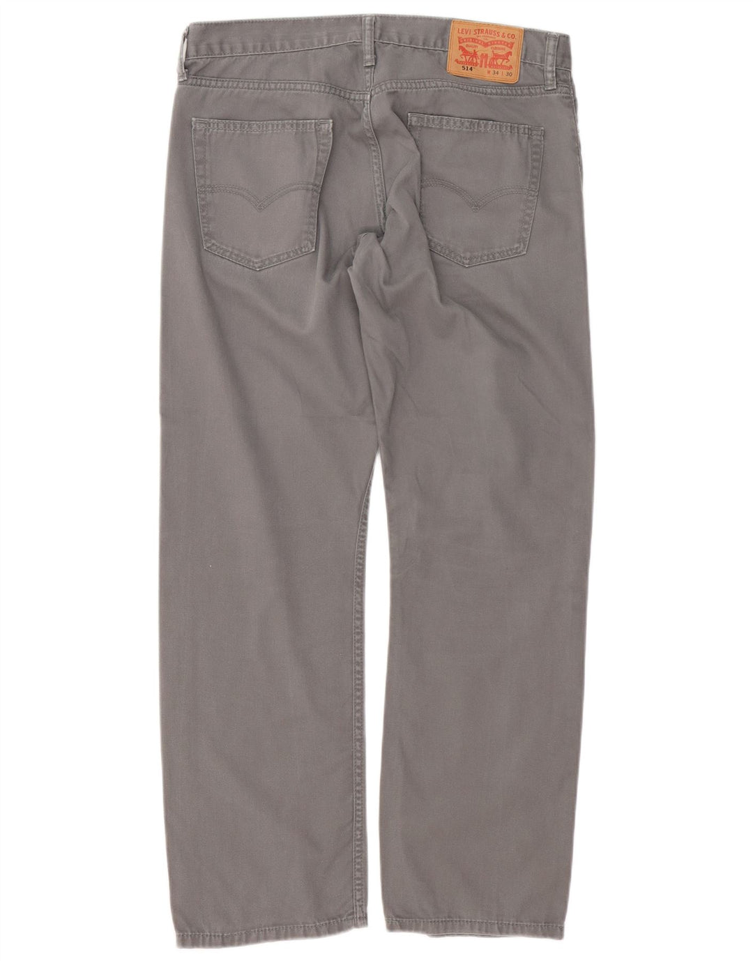 Levi's Herren 514 Straight Jeans W34 L30 Graue Baumwolle