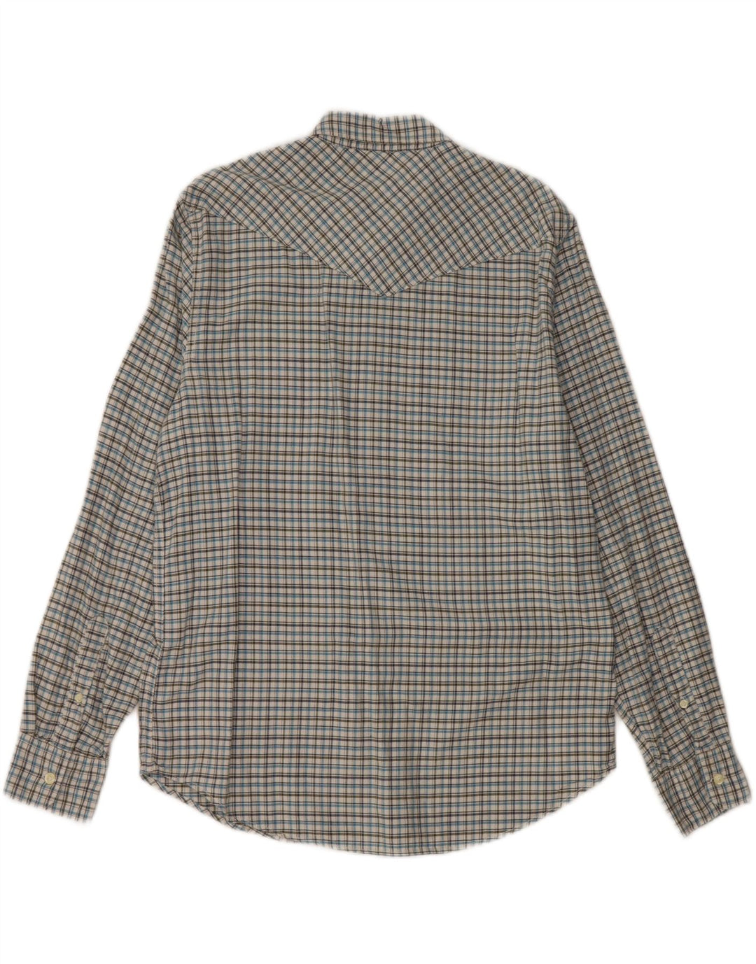 LEVI'S Herren-Coupé-Hemd mit Standard-Passform, mittelblau karierte Baumwolle