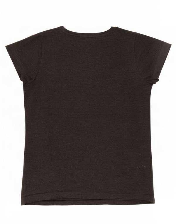 Diesel Womens Graphic T-Shirt Top UK 10 Small Grau