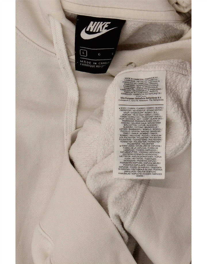 Nike Herren Kapuzenpullover, groß, aus weißer Baumwolle