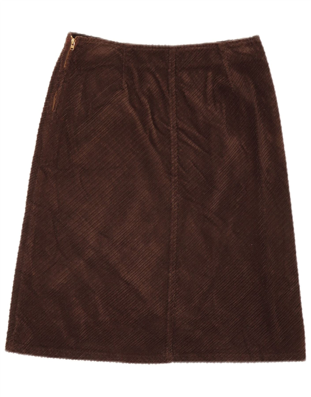 Sisley Damen Cordrock W28 Mittelbraun