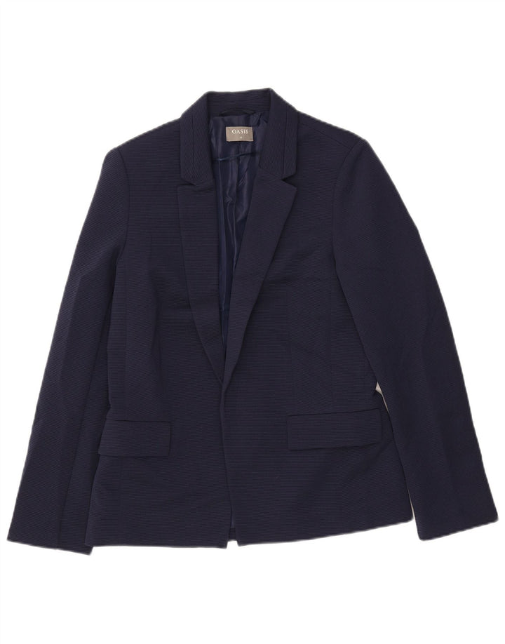 Offene Blazerjacke für Damen von Oasis, UK 10, Größe S, Marineblau, Polyester