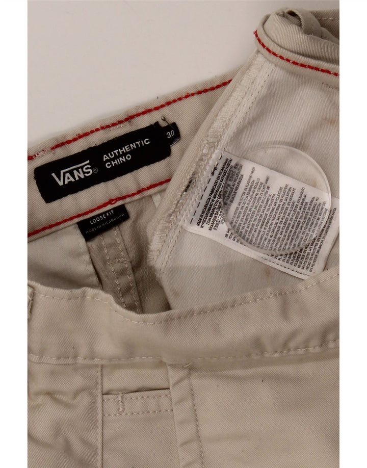 Vans Herren-Chinohose mit lockerer Passform, W30, L29, Beige, Polyester