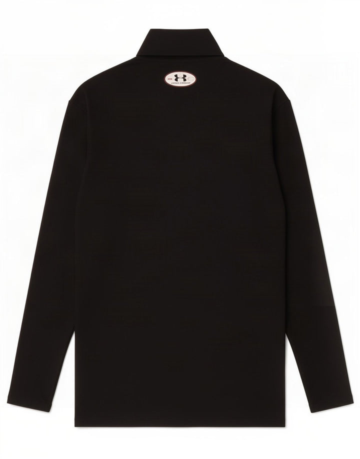 Under Armour Herren-Oberteil mit langen Ärmeln, mittelschwarzes Nylon