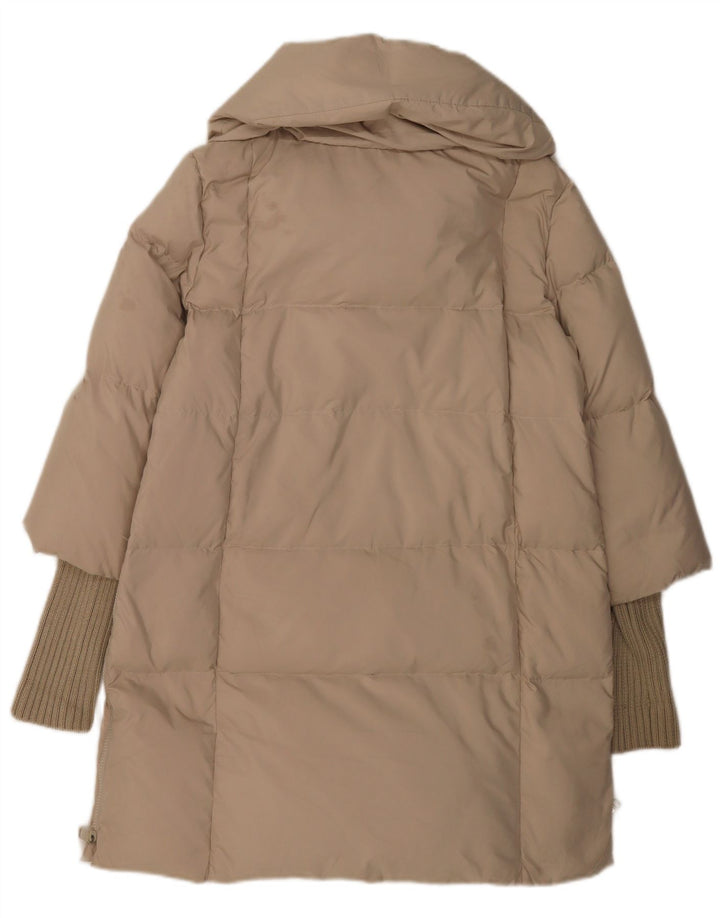 Max & Co. Wattierte Damenjacke UK 10 Small Beige Polyester