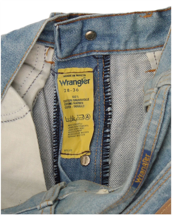 Wrangler Damen Slim Jeans W28 L36 Blaue Baumwolle