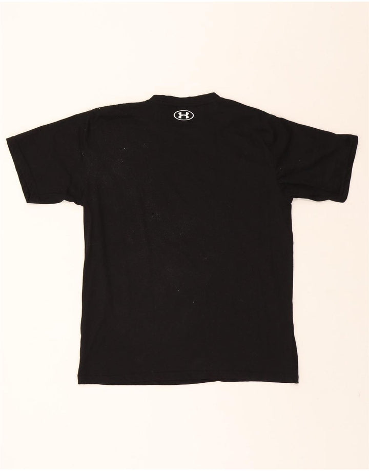 UNDER ARMOUR Mens Graphic T-Shirt Top Medium Black Vintage Under Armour and Second-Hand Under Armour from Messina Hembry 