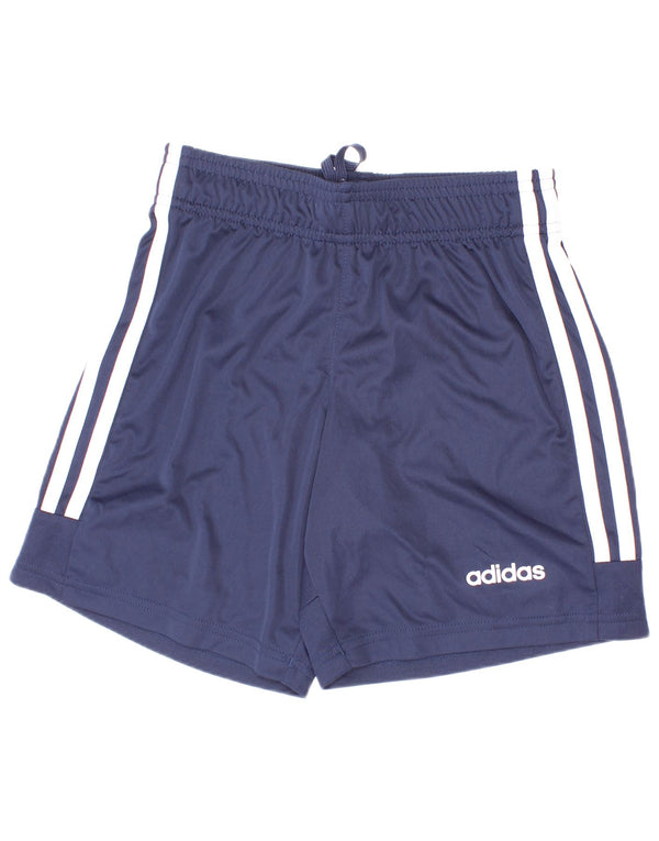 Adidas Jungen Climalite Sport Shorts 9-10 Jahre Marineblau Polyester