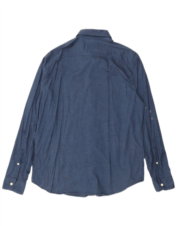 Hollister Herrenhemd XL, blaue Baumwolle