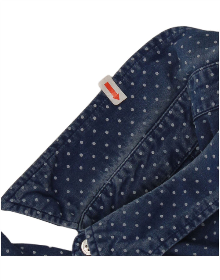 Levi's Herren-Hemd, groß, blau gepunktet, Baumwolle