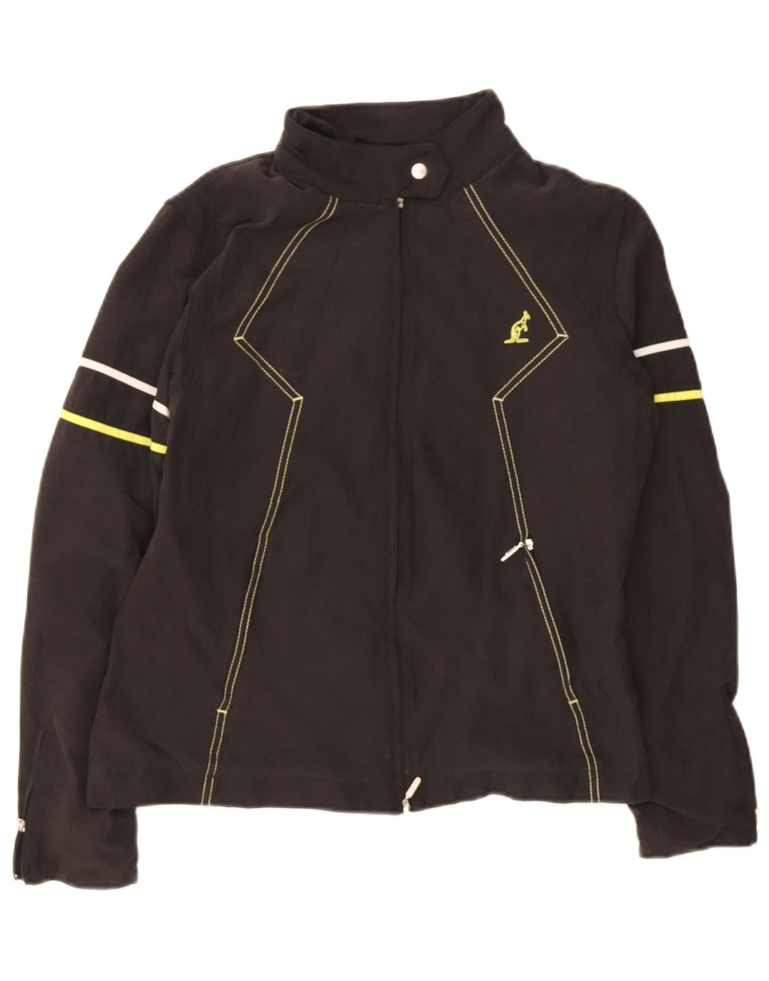 AUSTRALIAN L'ALPINA Herren Bomberjacke IT 46 Small Schwarz Polyester