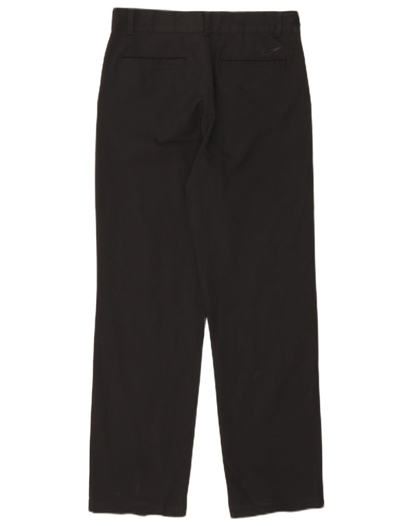 Nike Damen Dri Fit Straight Chino Hose XL W30 L29 Schwarz Polyester