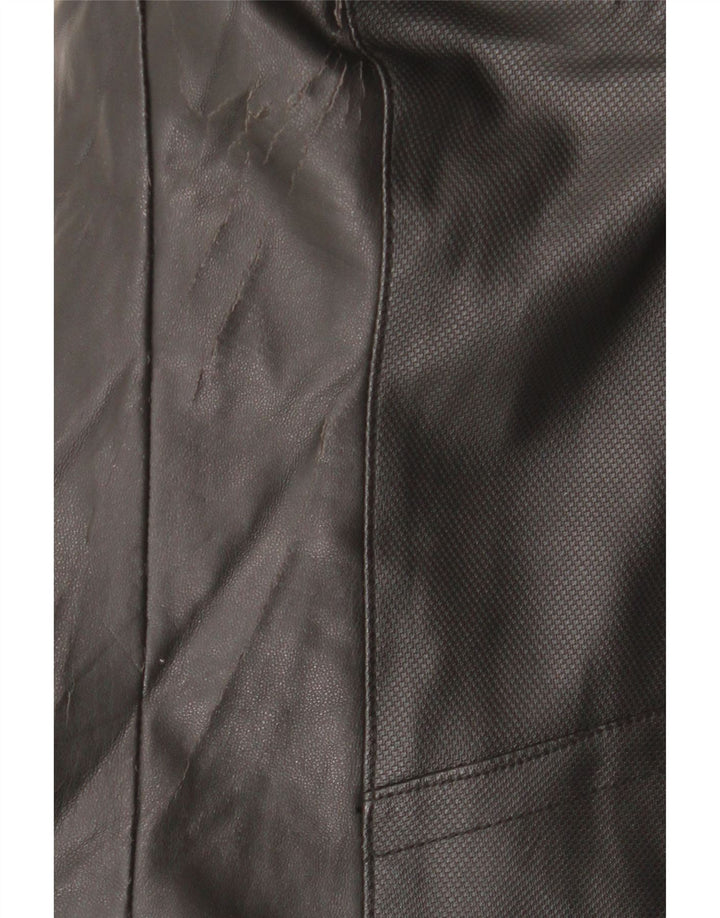 Gas Damen Bomberjacke IT 52 XL Schwarz Colourblock Polyester