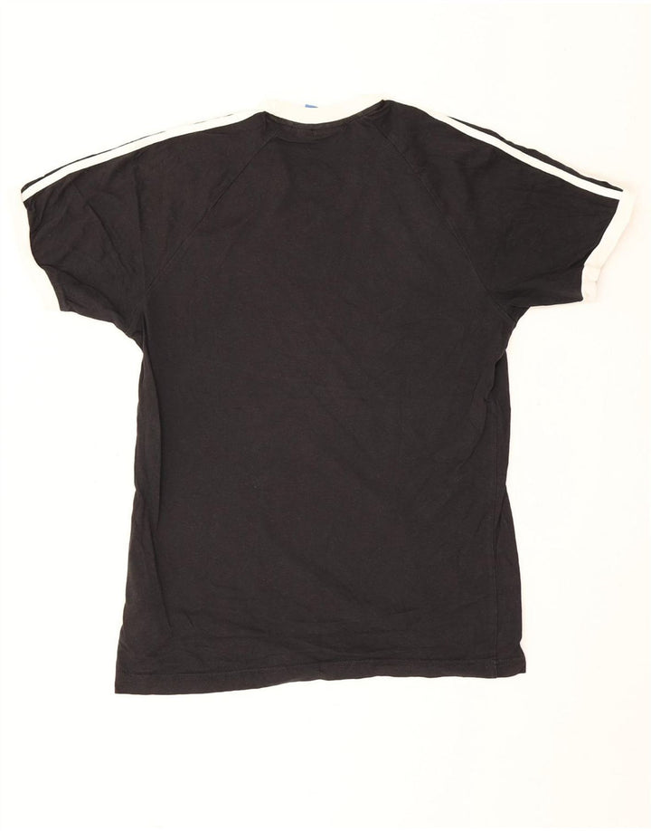 Adidas Herren Grafik T-Shirt Top Medium Schwarz Baumwolle