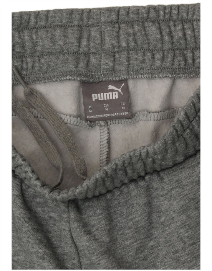 Puma Herren-Trainingshose, Jogginghose, mittelgrau gefleckte Baumwolle