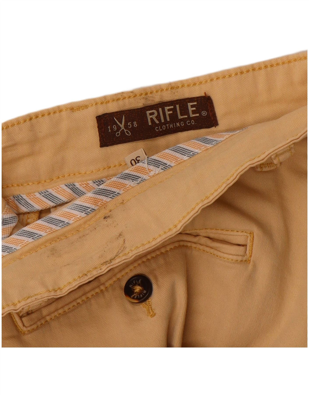 Rifle Herren Chinoshorts W30 Mittelbeige
