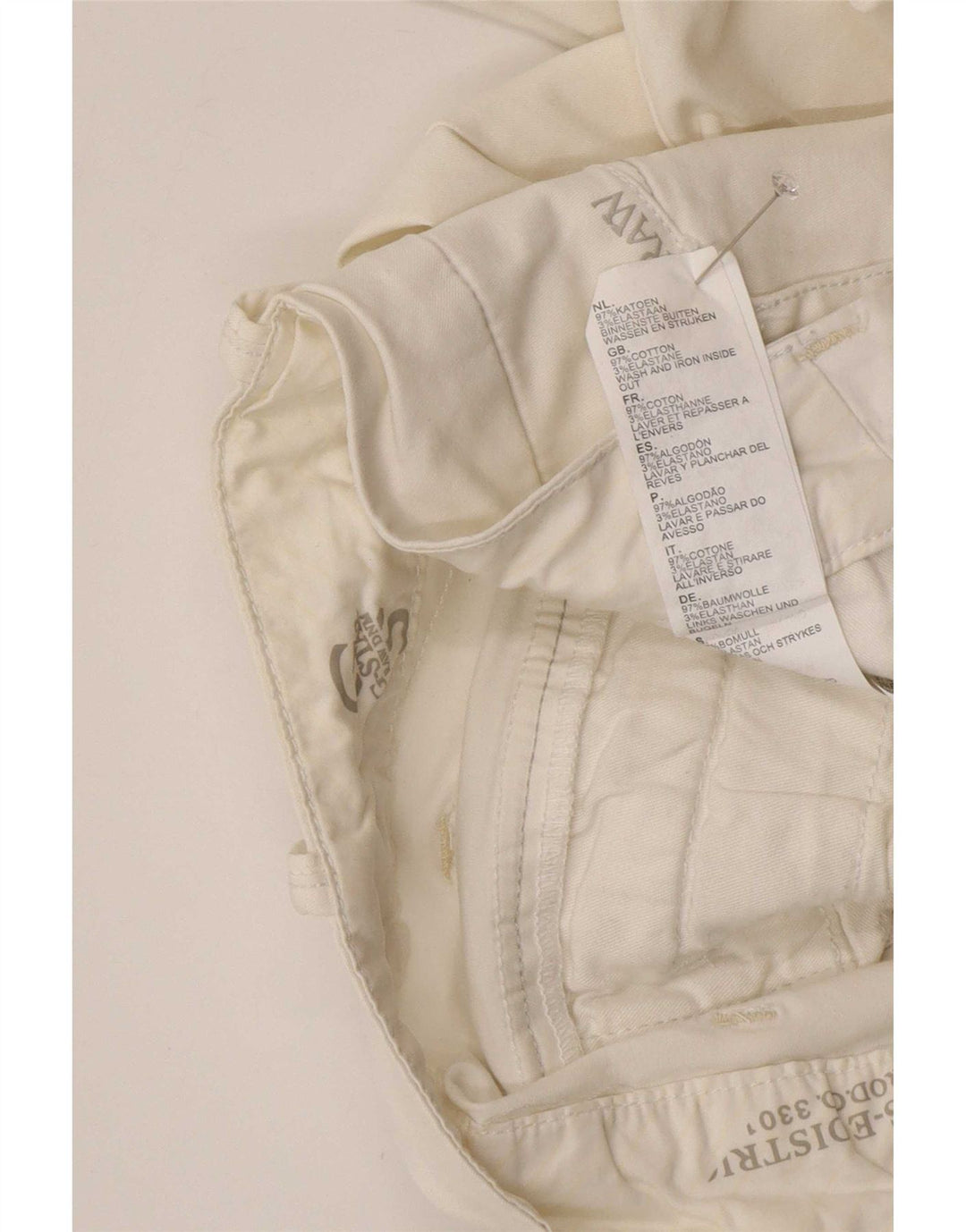 G-Star Damen Bermudashorts W26 Small Weiße Baumwolle