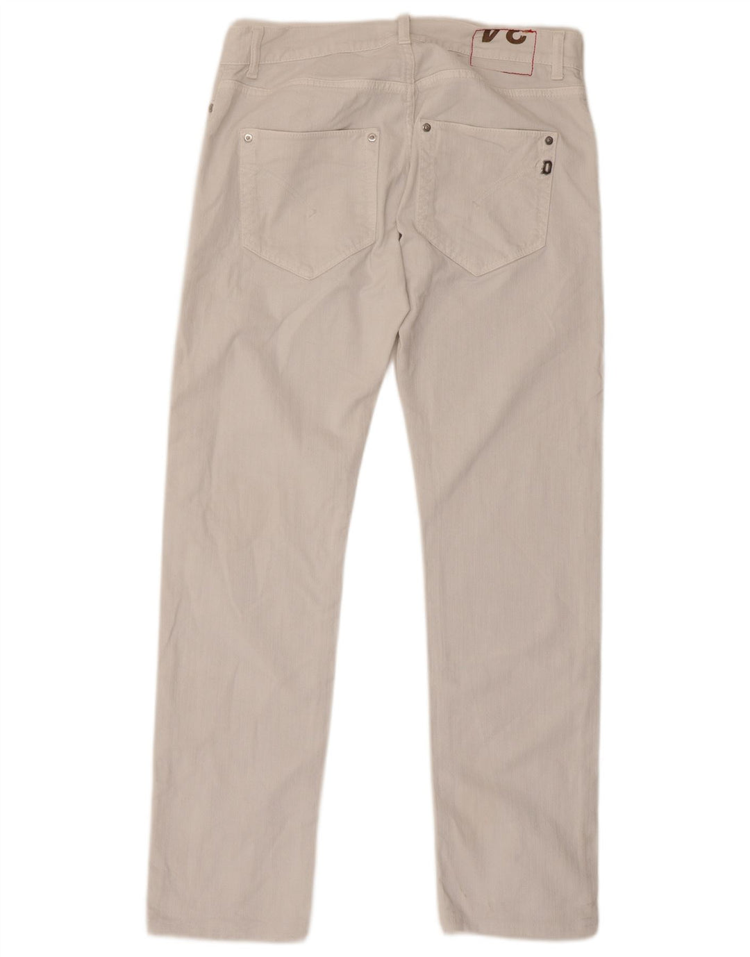 Dondup Herren Sam Straight Jeans W34 L32 Weiße Baumwolle