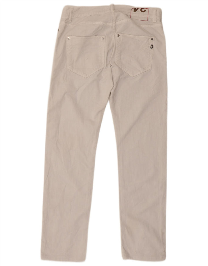 Dondup Herren Sam Straight Jeans W34 L32 Weiße Baumwolle