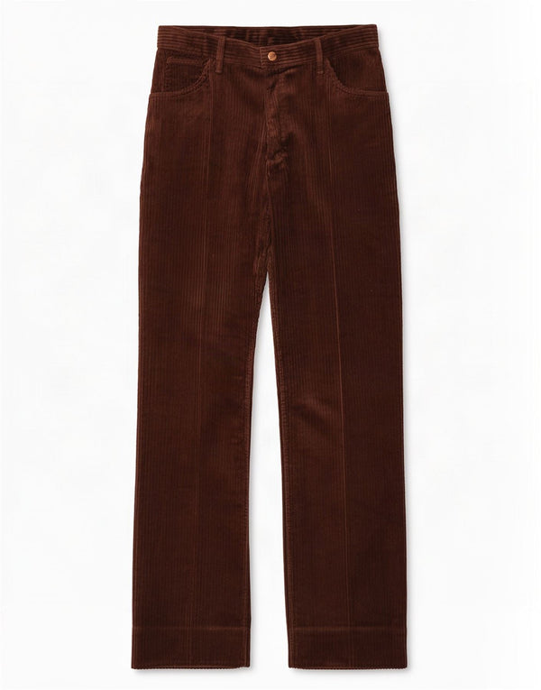 Wrangler Damen Gerade Cordhose W34 L36 Braune Baumwolle