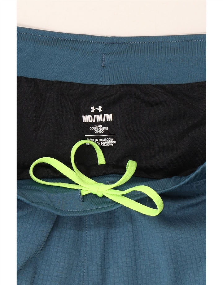 Under Armour Herren-Sportshorts aus mittelblauem Colourblock-Polyester