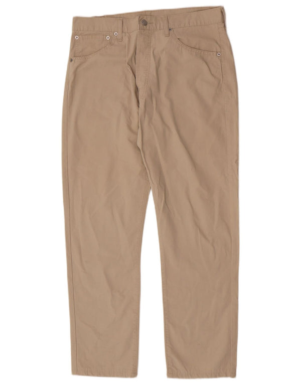 Levi's Herren 551 Straight Casual Hose W36 L28 Beige Baumwolle