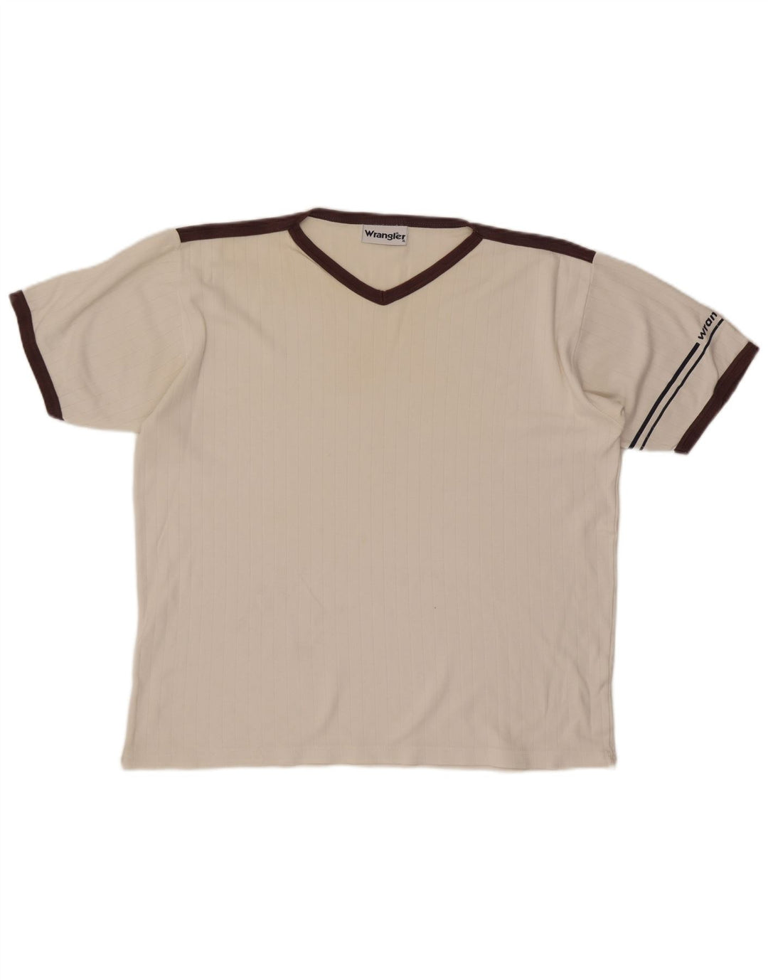 Wrangler Herren T-Shirt Top XL Weiß Colourblock