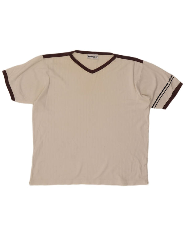 Wrangler Herren T-Shirt Top XL Weiß Colourblock