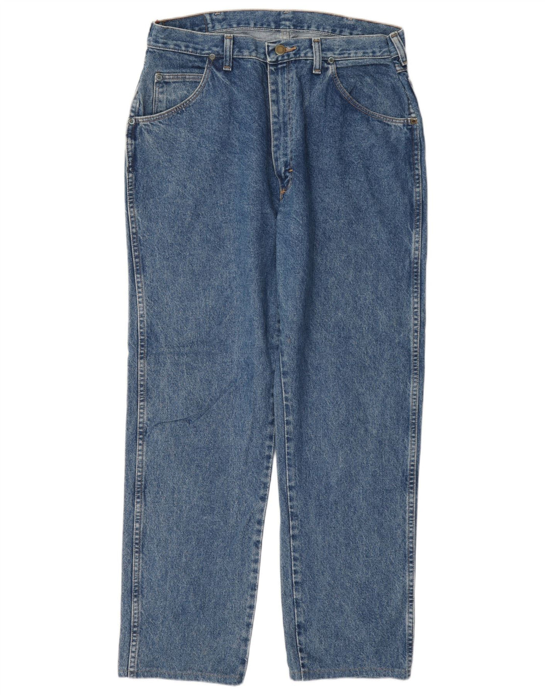 Wrangler Herren Straight Jeans W32 L29 Blaue Baumwolle