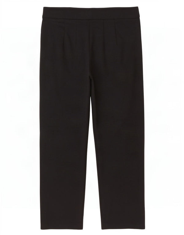 Marks & Spencer Damen Gerade Freizeithose UK 12 Medium W30 L28 Schwarz