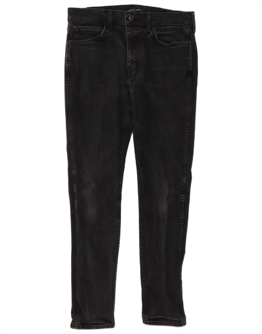 Levi's Herren Slim Jeans W34 L31 Schwarze Baumwolle