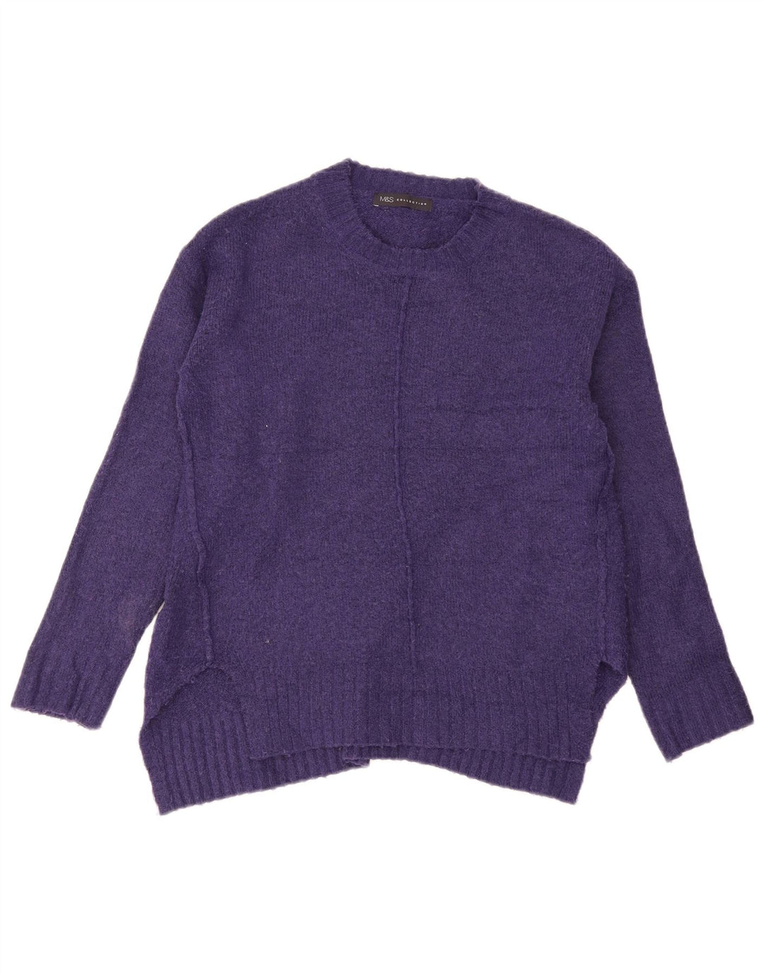 Marks & Spencer Damen-Pullover mit Rundhalsausschnitt, Gr. 10, Violett