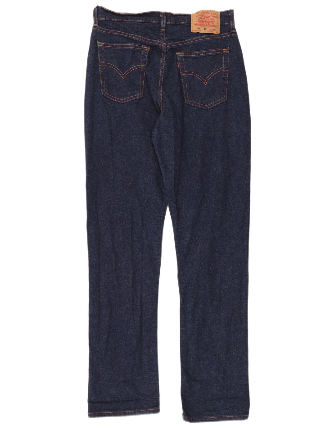 Levi's Herren 583 Straight Jeans W33 L32 Marineblaue Baumwolle