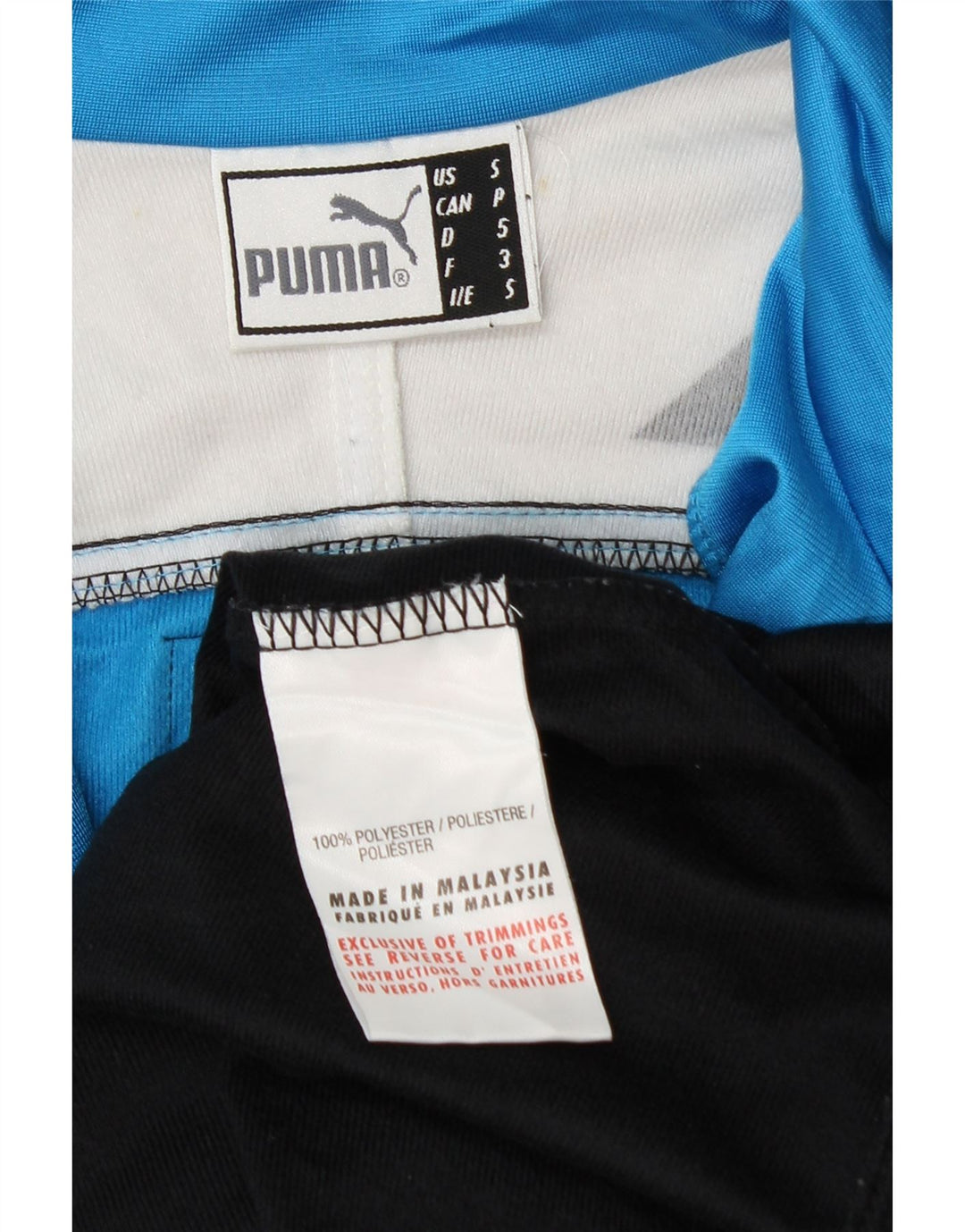 PUMA Herren-Trainingsanzug mit grafischem Oberteil, Größe S, Schwarz, Farbblock-Polyester