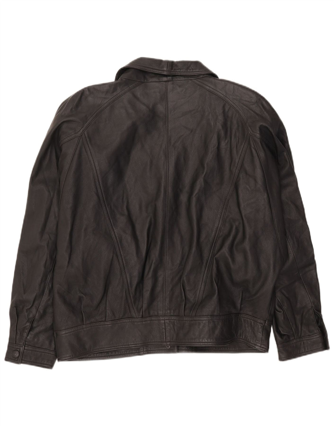 Vintage Damen Lederjacke UK 16 Large Schwarz