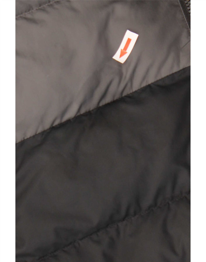 Adidas Wattierte Jacke mit Kapuze für Jungen, 13–14 Jahre, graues Colourblock-Polyester