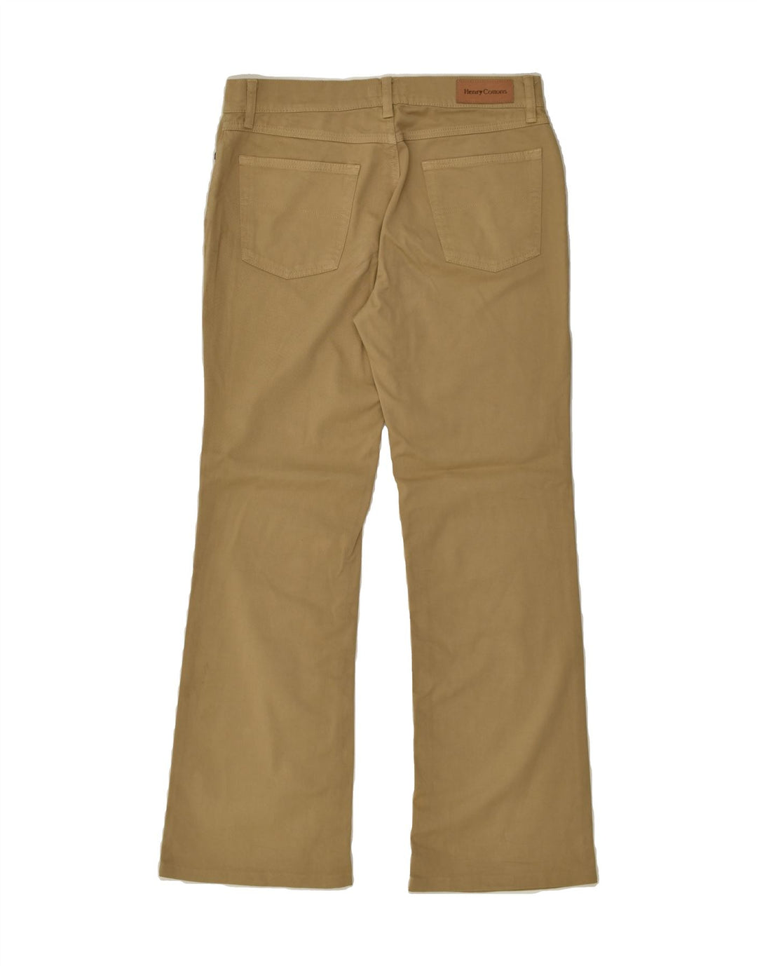 HENRY COTTONS Womens Bootcut Casual Trousers W30 L30  Brown Cotton | Vintage Henry Cottons | Thrift | Second-Hand Henry Cottons | Used Clothing | Messina Hembry 