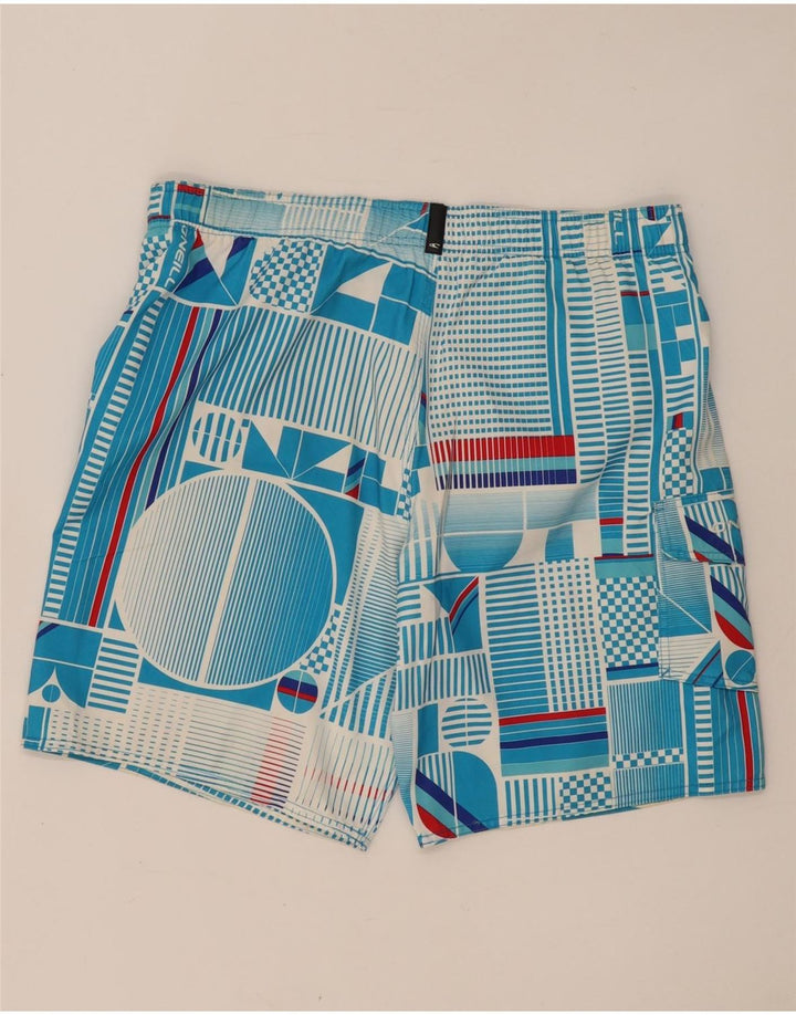 O'Neill Herren-Badeshorts, groß, blau, geometrisch, Polyester