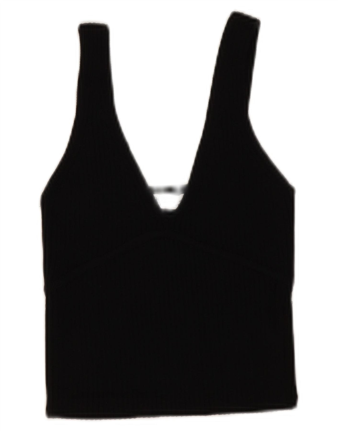 Zara Damen Crop Ärmelloses Blusenoberteil UK 10 Small Schwarz