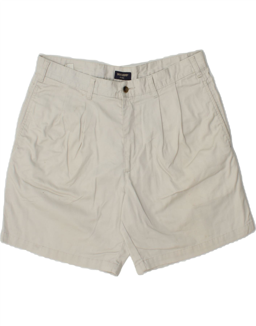 DOCKERS Mens Khakis Pegged Chino Shorts W36 Large White Cotton Vintage Dockers and Second-Hand Dockers from Messina Hembry 