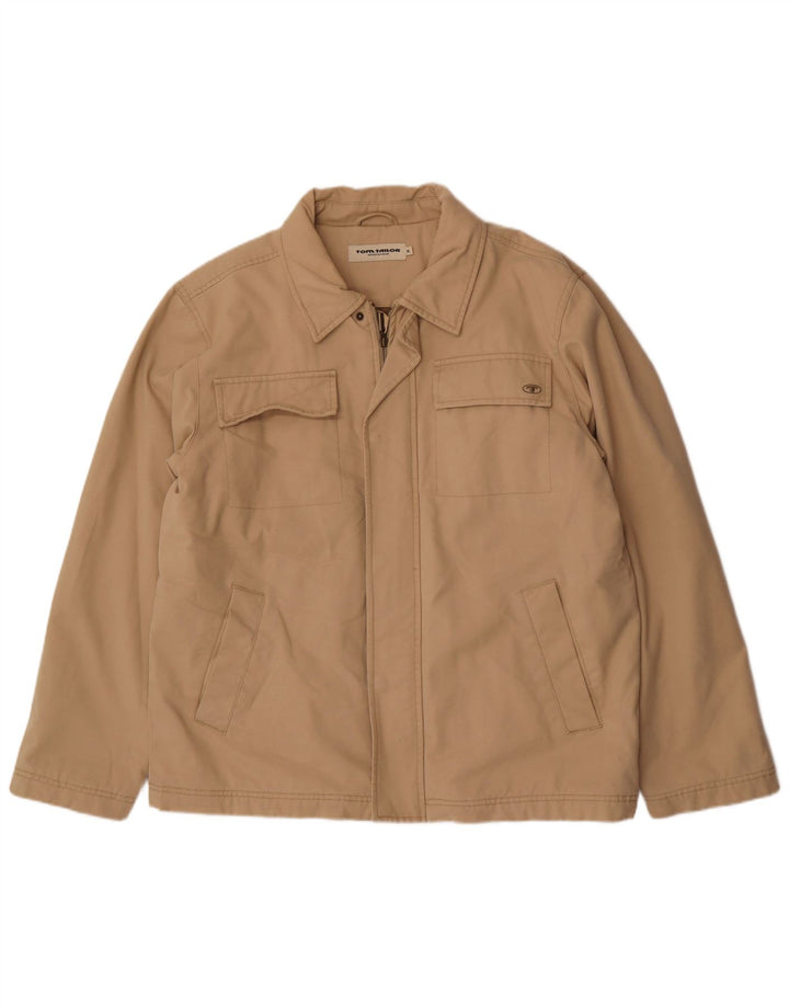 Tom Tailor Herren Utility Jacke UK 42 XL Beige Baumwolle