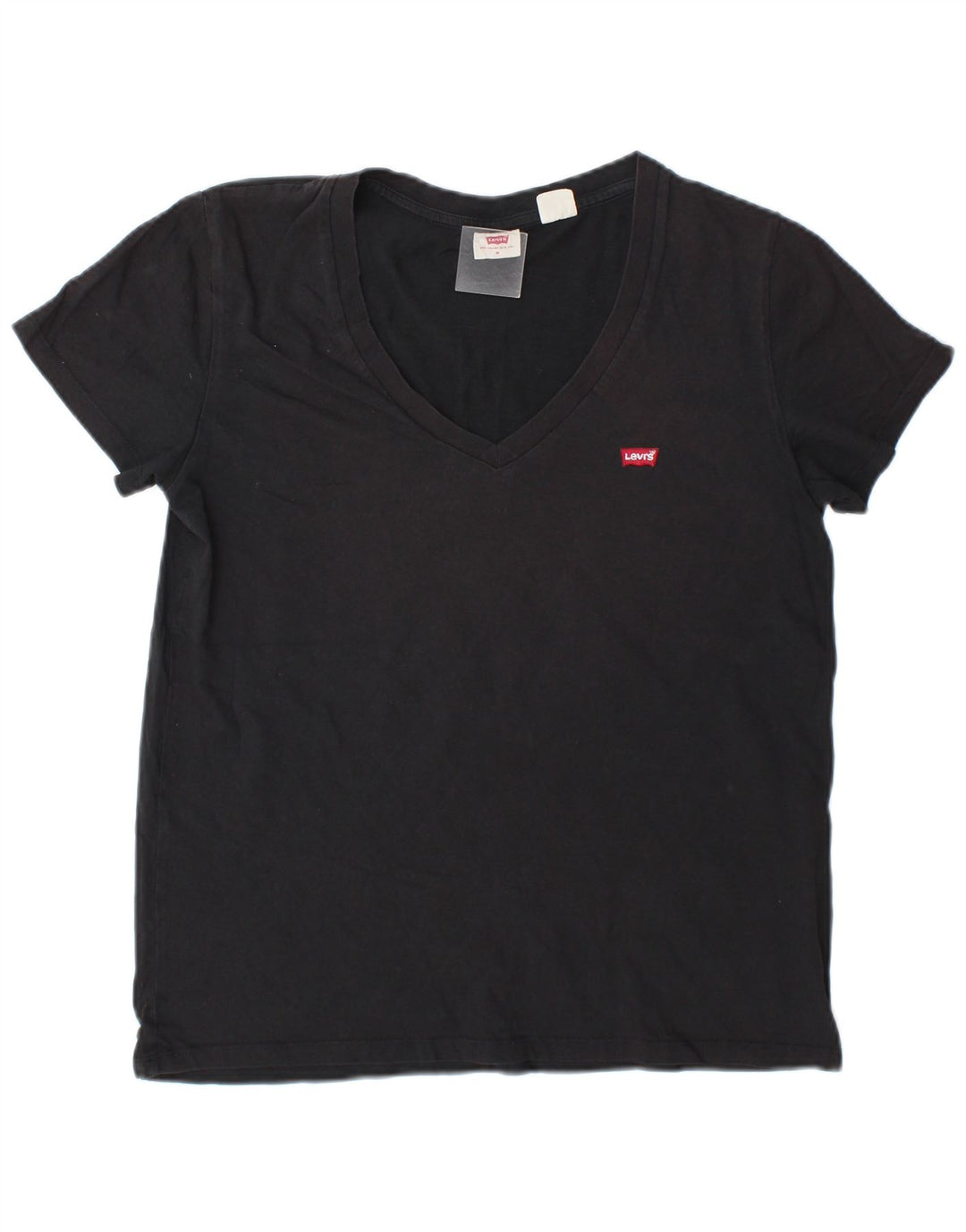 Levi's Damen T-Shirt Top UK 14 Mittelgraue Baumwolle