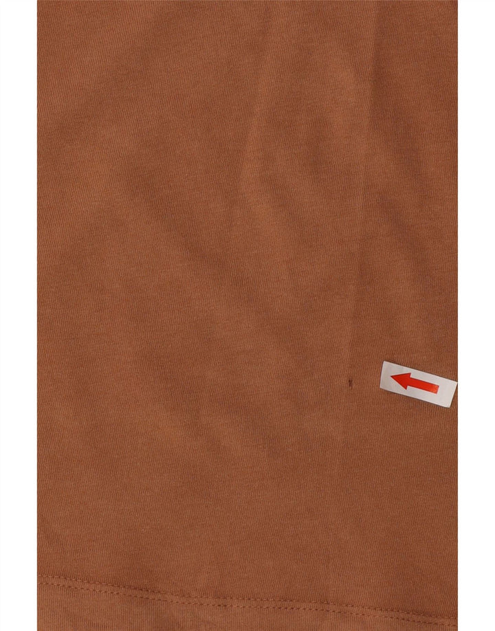 Nike Herren T-Shirt Top Small Braun Baumwolle