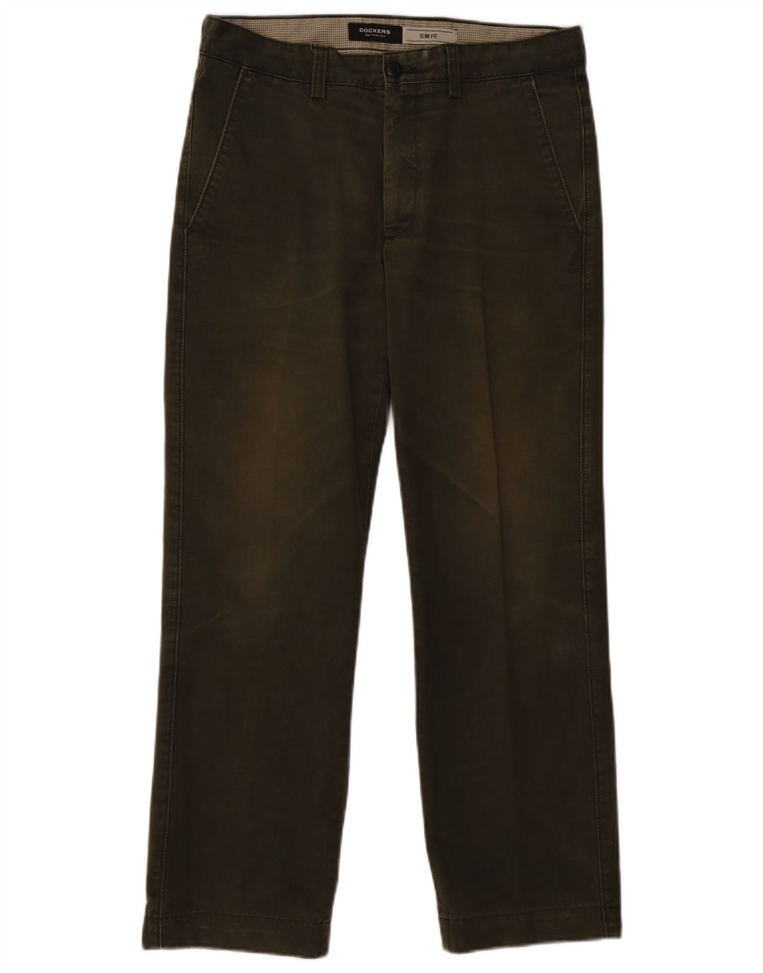 DOCKERS Gerade Chinohose für Herren, W34, L30, Khaki, Baumwolle