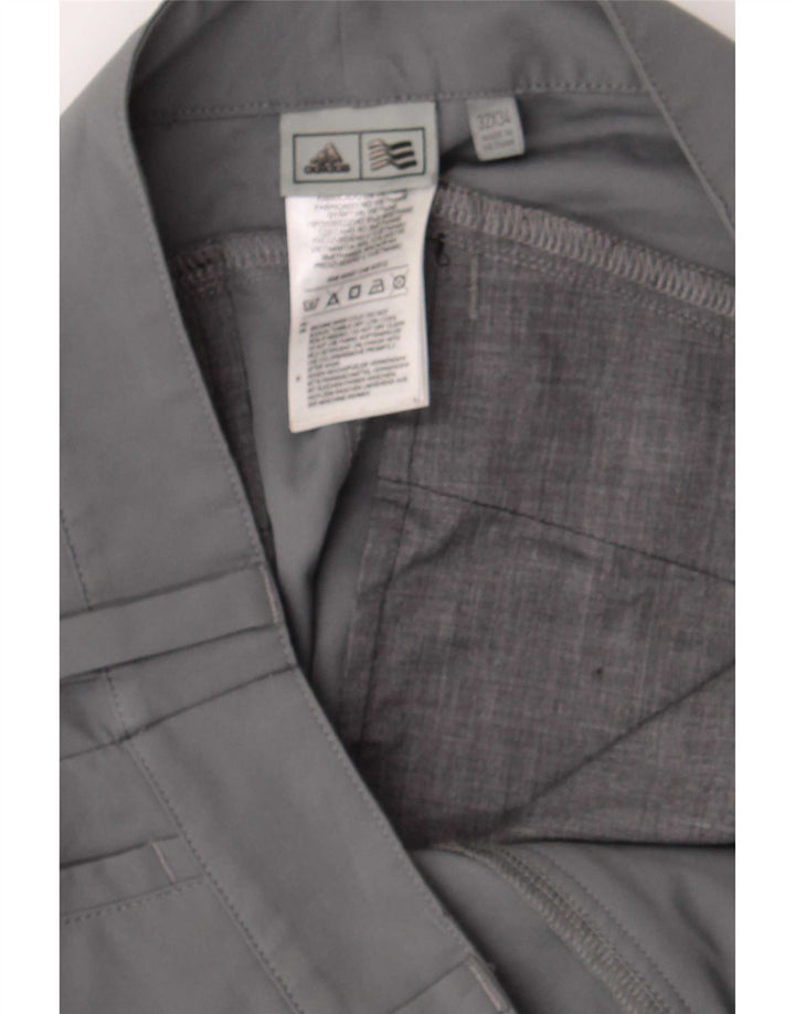 Adidas Damen Slim Fit Chinohose W30 L34 Graues Polyester