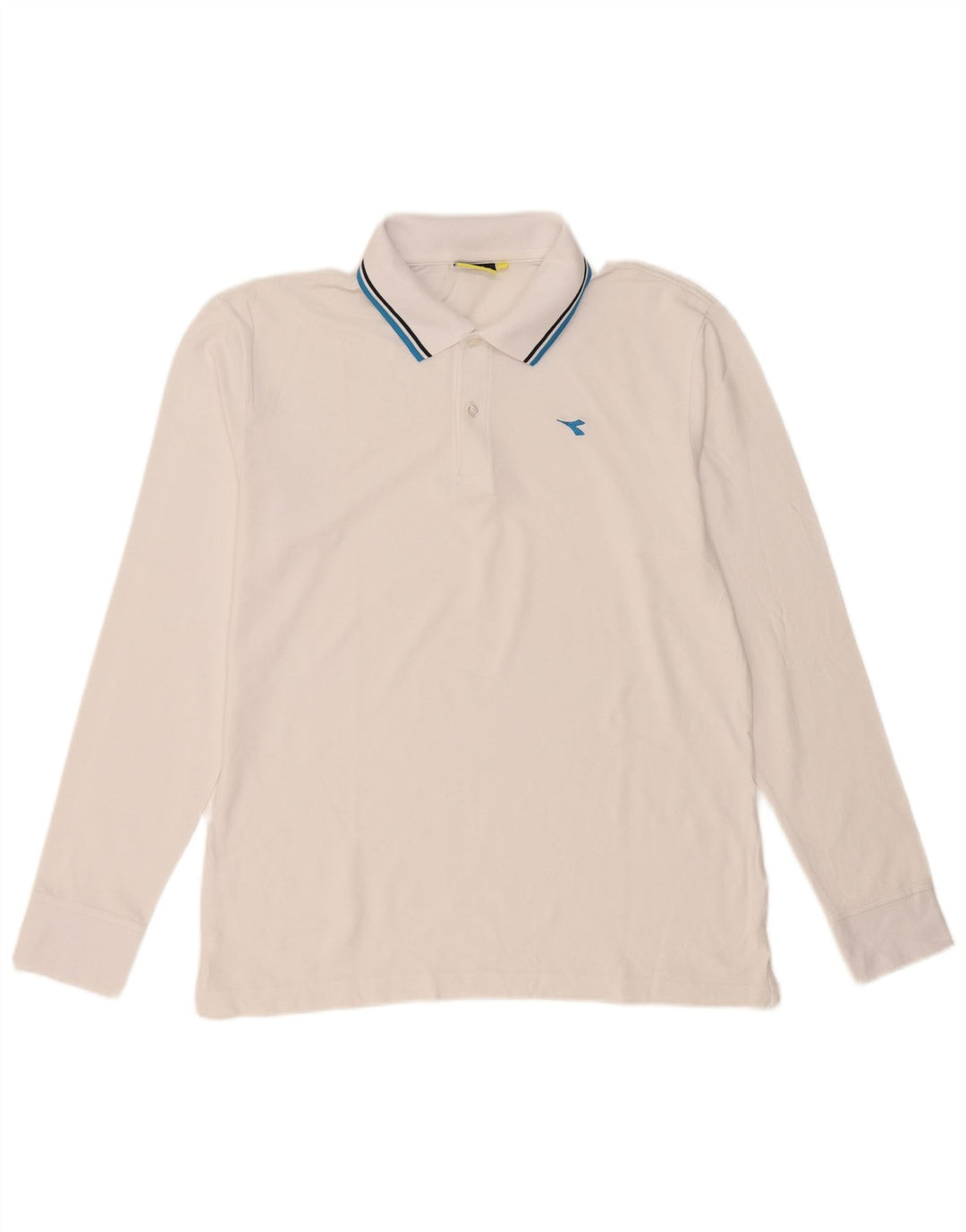 Diadora Herren Langarm-Poloshirt XL Weiß