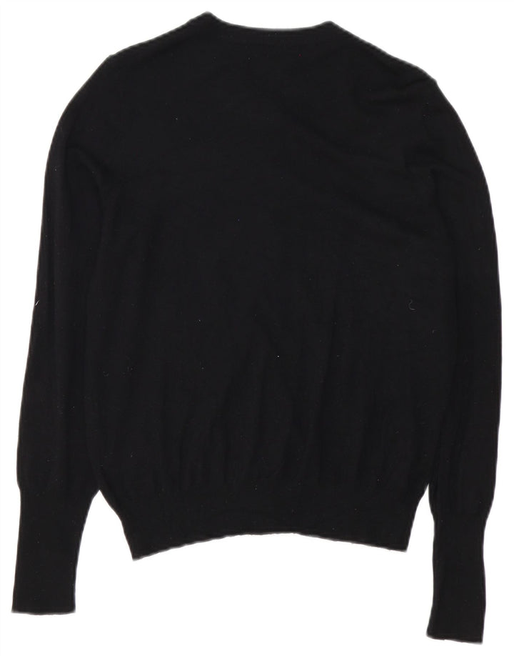 Marks & SPENCER Damen-Cardigan-Pullover UK 12 Mittelschwarze Viskose